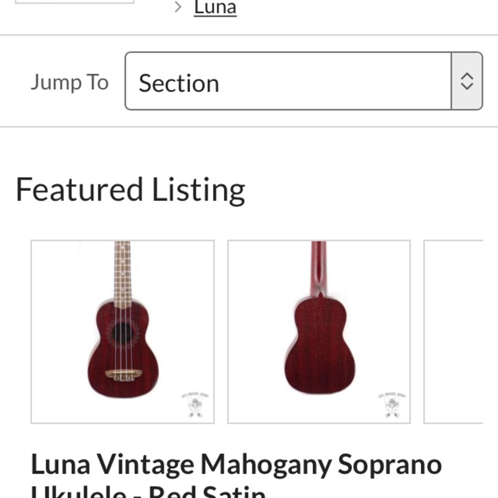 Like new Luna Guitars Ukelele Great Gift!